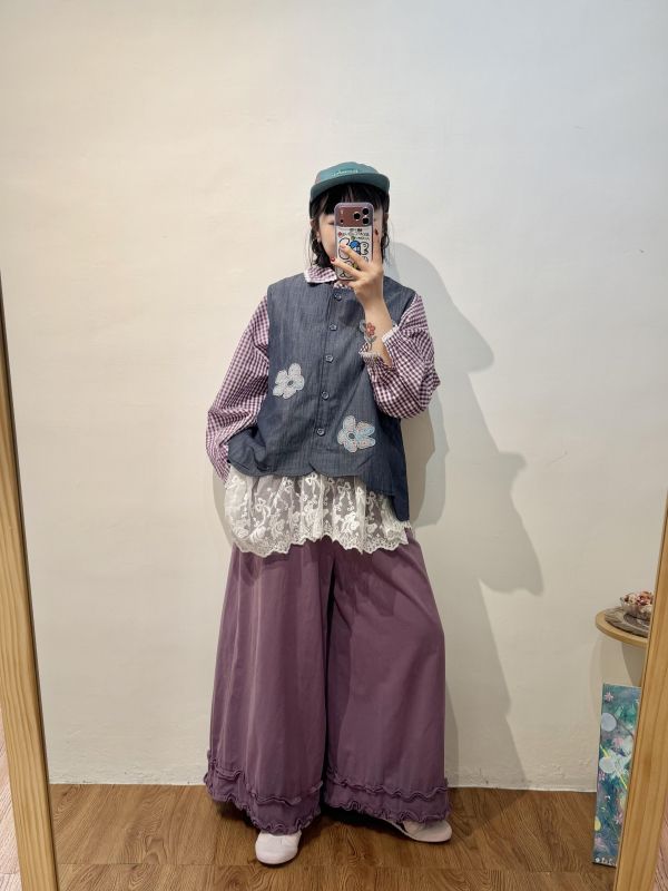 B06 肉肉藏好荷葉褲 