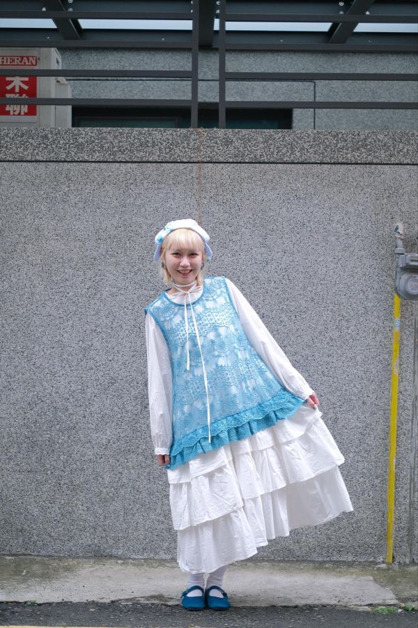 B02 附綁帶蛋糕洋裝 