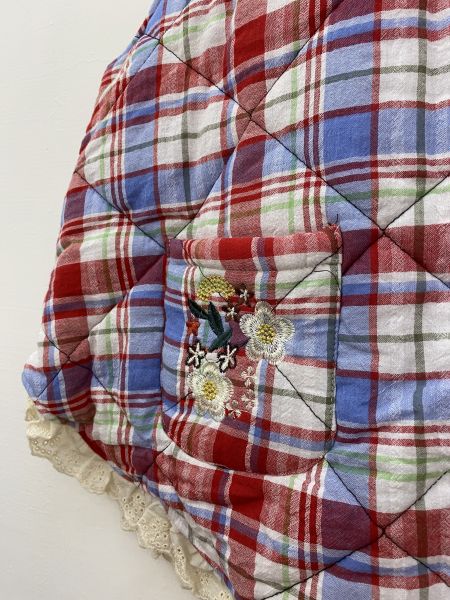 兩色 | 厚棉保暖刺繡背心 