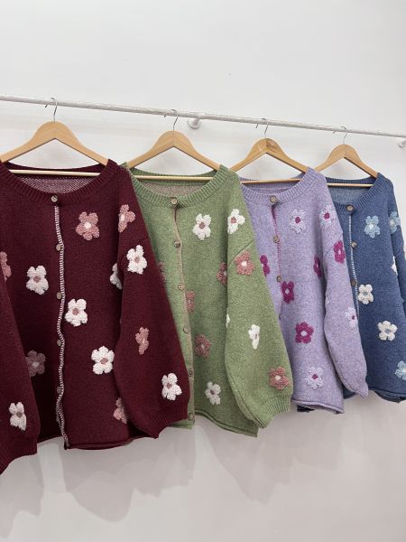 A19好多花花毛衣 