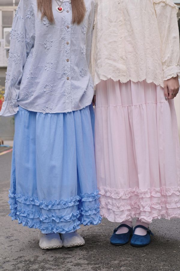 B62可愛寶貝荷葉裙 