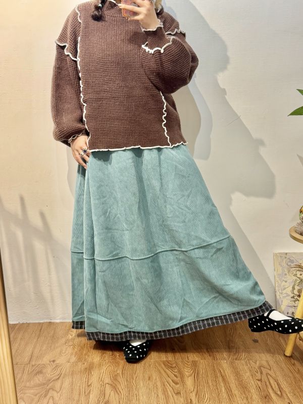 A09暖呼呼加絨長裙 