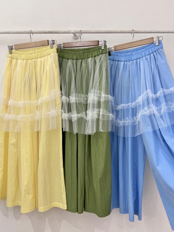 A03 仙氣飄飄腰簾寬褲 