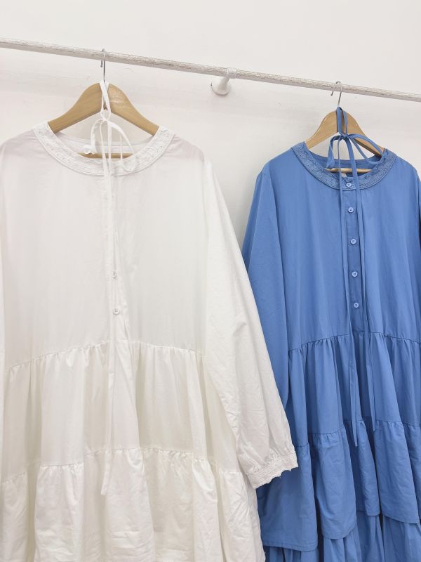 B02 附綁帶蛋糕洋裝 