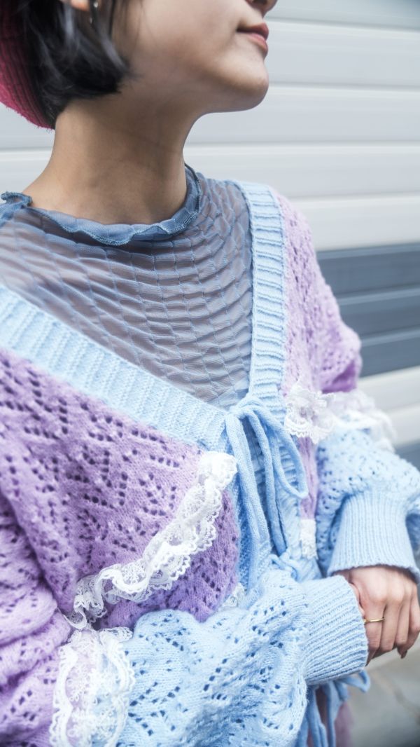 A39泡泡透膚打底衣 