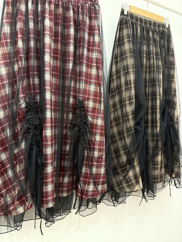 A14甜酷風抽繩裙 