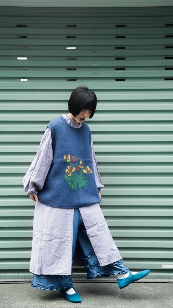 快樂花園毛背心 