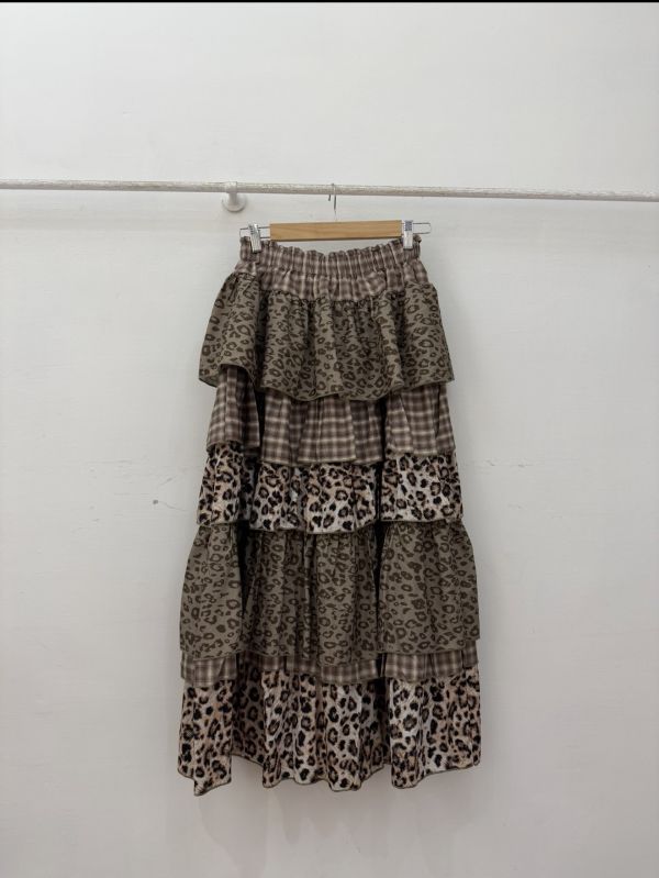 豹紋蛋糕裙 