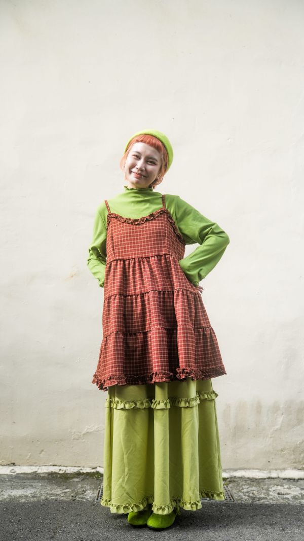 自留款 瑪奇朵格紋背心 