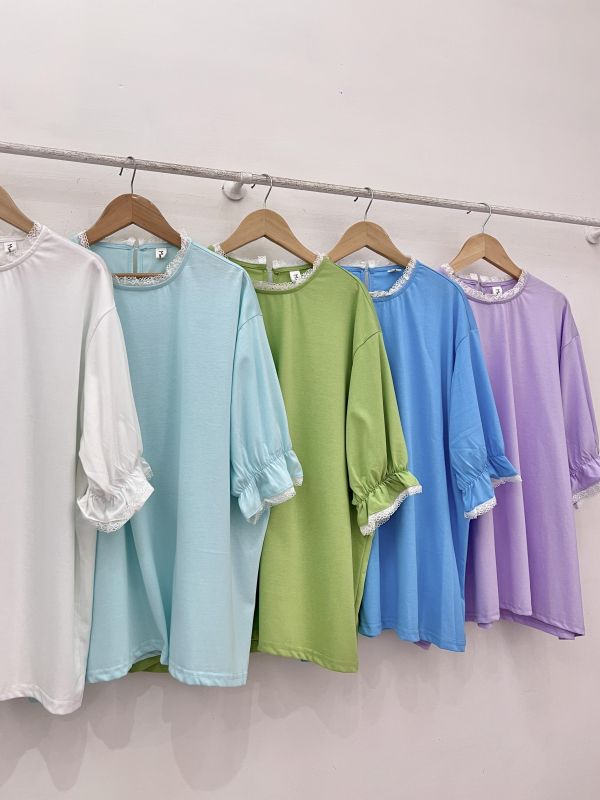 A01點綴蕾絲上衣 