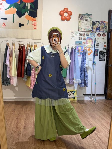 A09 小向日葵牛仔背心 