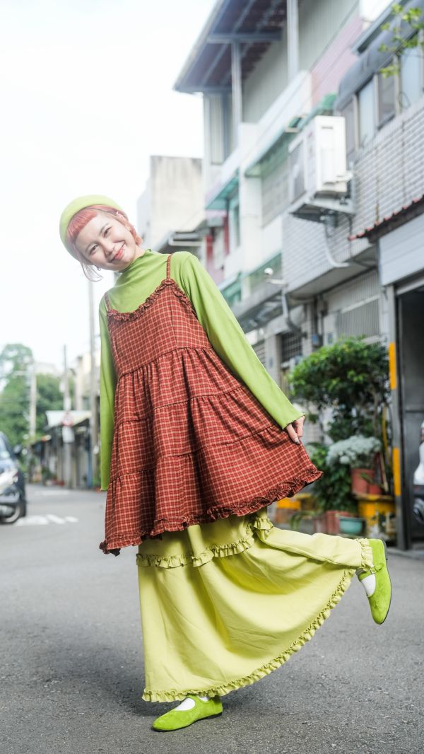 自留款 瑪奇朵格紋背心 