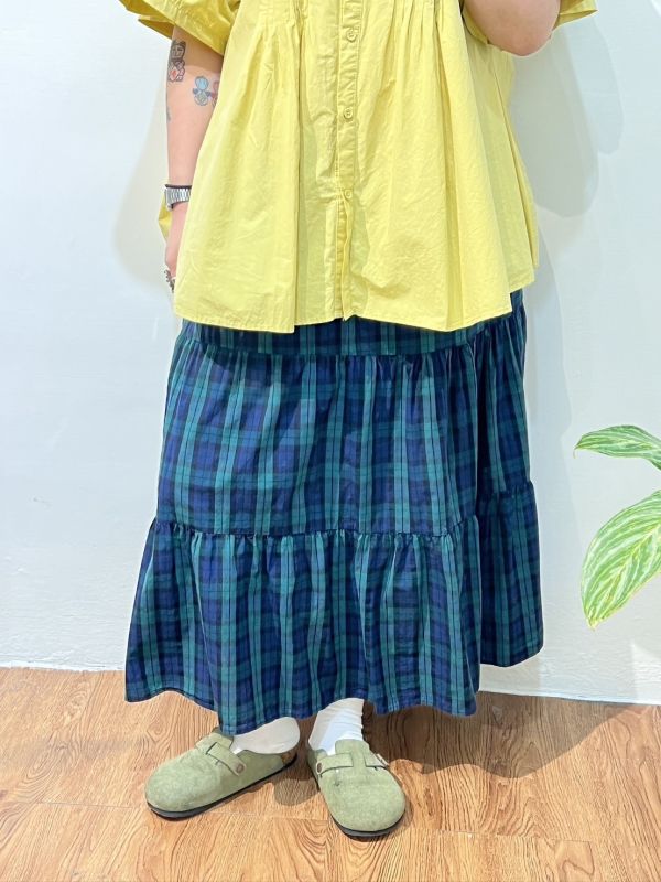 格子裙 