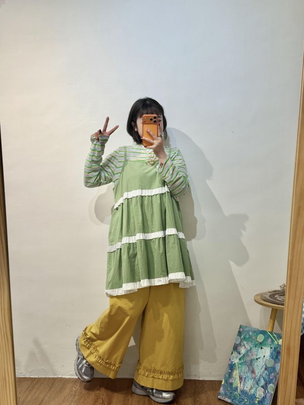 春日微風荷葉背心 