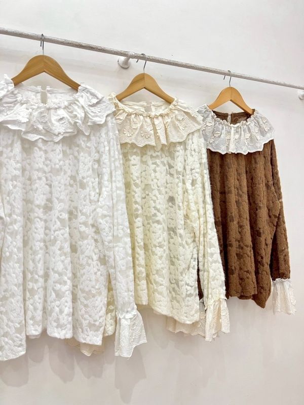 氣質蕾絲毛毛上衣 