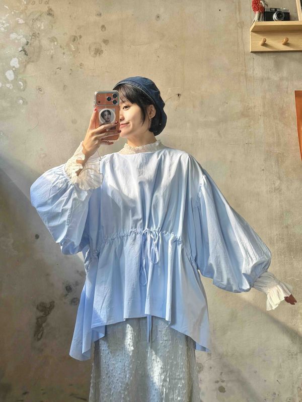 設計款縮腰上衣 