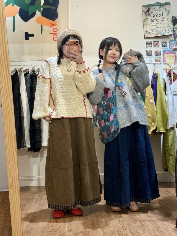 A09暖呼呼加絨長裙 