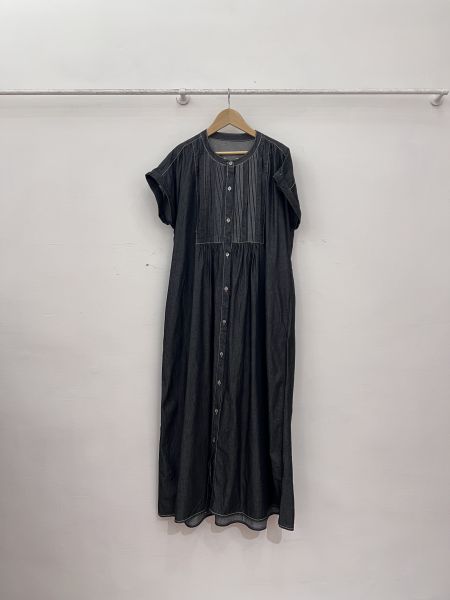 黑色牛仔襯衫洋 