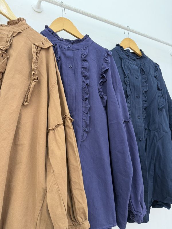 氣質少女荷葉上衣 