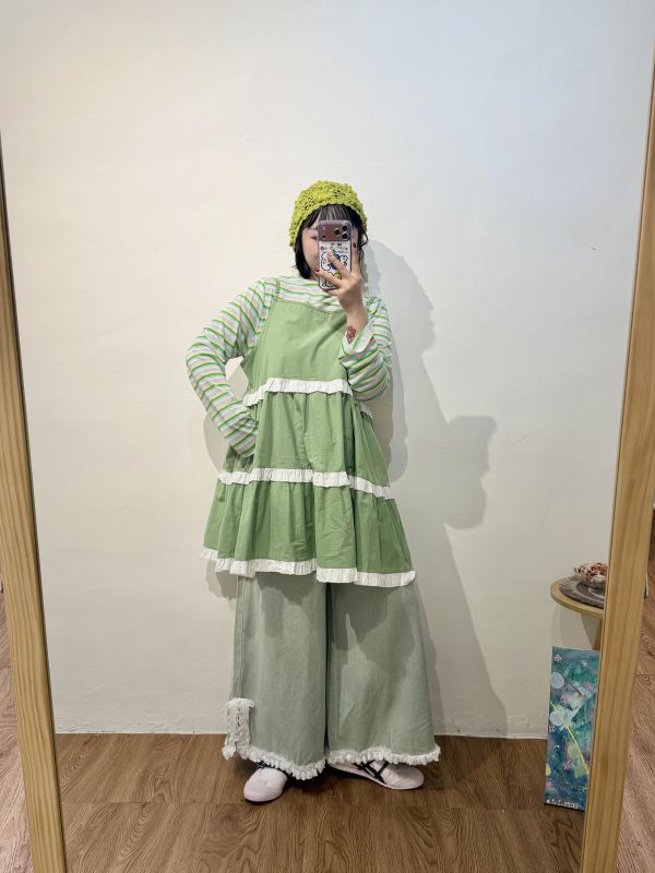 春日微風荷葉背心 