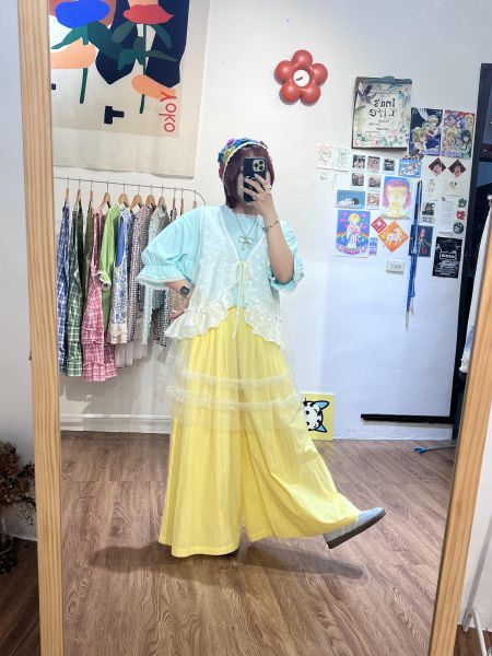 A01點綴蕾絲上衣 