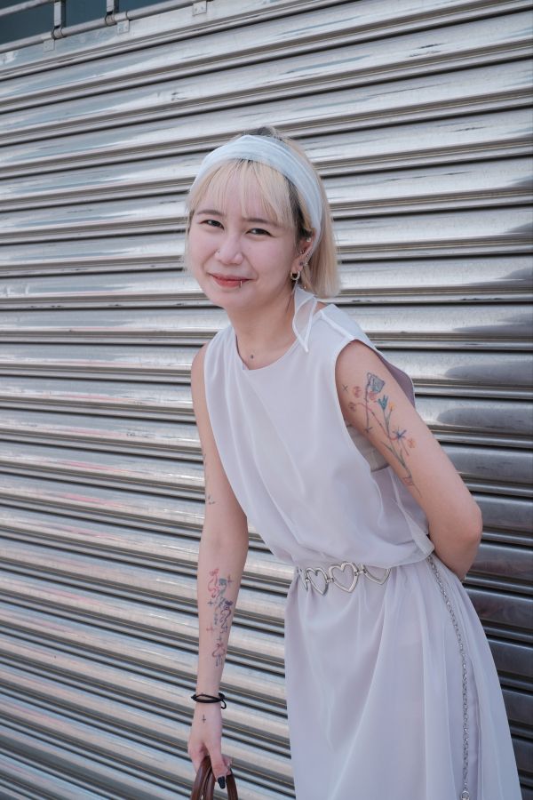 仙女背心裙（付絲巾 