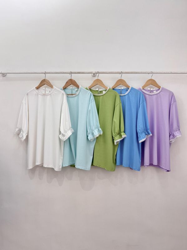 A01點綴蕾絲上衣 