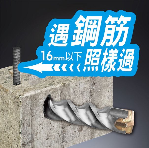 百利世 啄木鳥四溝三刃可鑽鋼筋鑽頭 