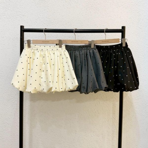 小圓點澎澎短裙 