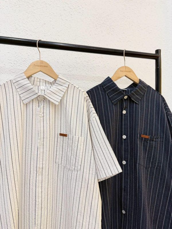 簡約直條紋襯衫 