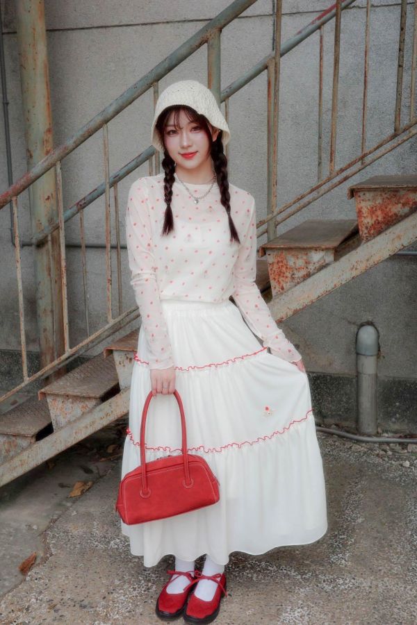 自訂款-蛋糕小狗撞色蛋糕裙 (MIT) 