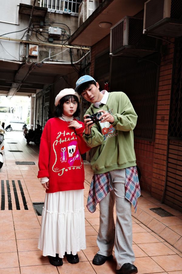 自訂款-聖誕骷髏頭毛衣 