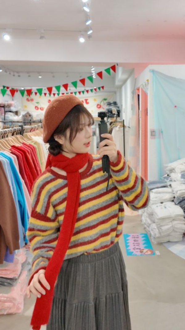 百搭秋日造型圍巾 