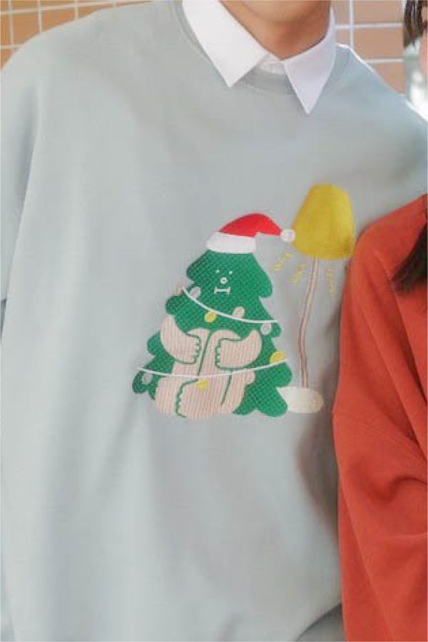 自訂款-檯燈聖誕樹刺繡大學踢 