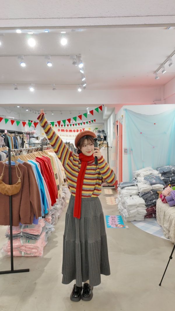 百搭秋日造型圍巾 