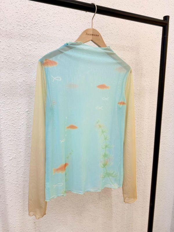 自訂款-金魚漫遊長袖透膚 