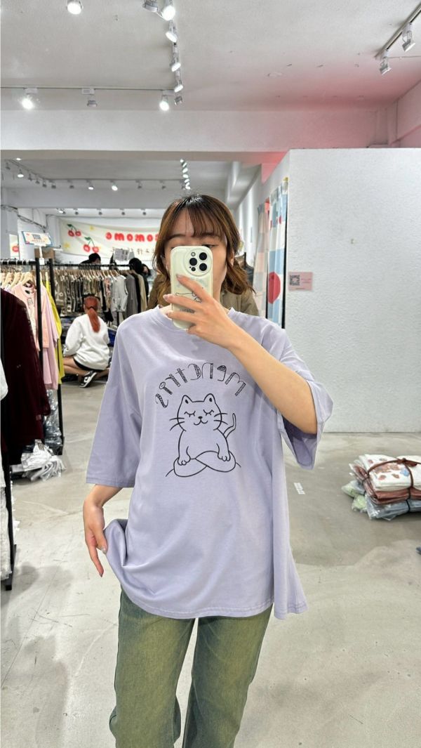 線條貓冥想大踢 