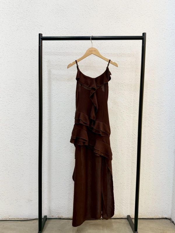 質感荷葉次長洋裝 