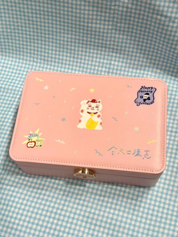 小插圖雙層飾品盒 