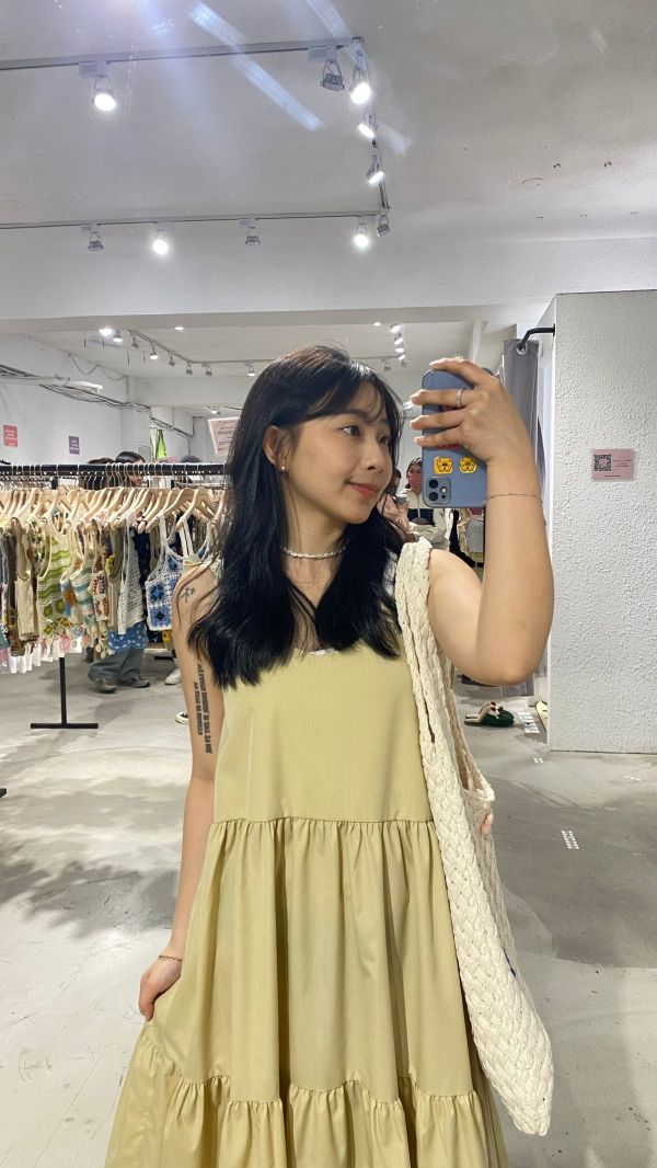 蝴蝶結綁帶蛋糕裙 