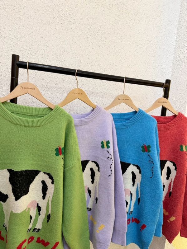 自訂款-可愛牛牛毛衣 