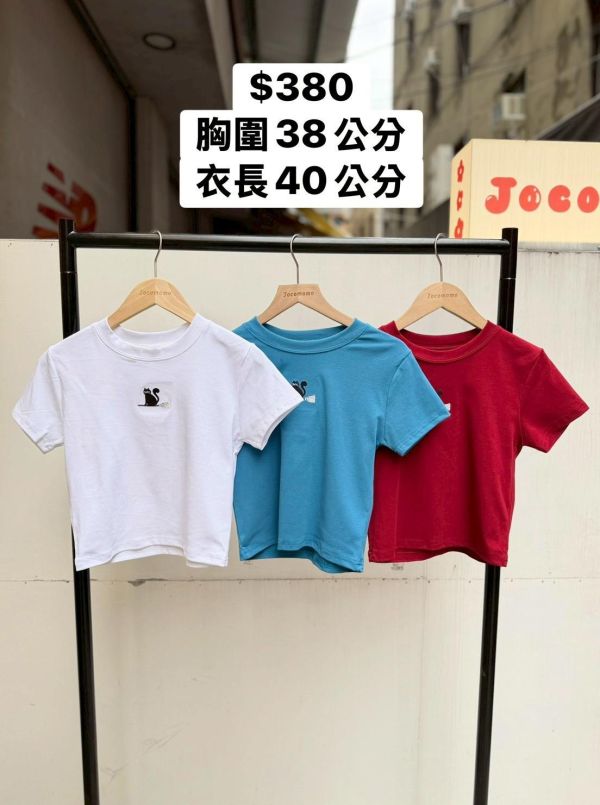 自訂款-掃帚黑貓刺繡圓領上衣 (MIT) 
