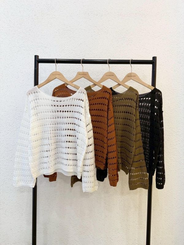 韓系慵懶針織上衣 