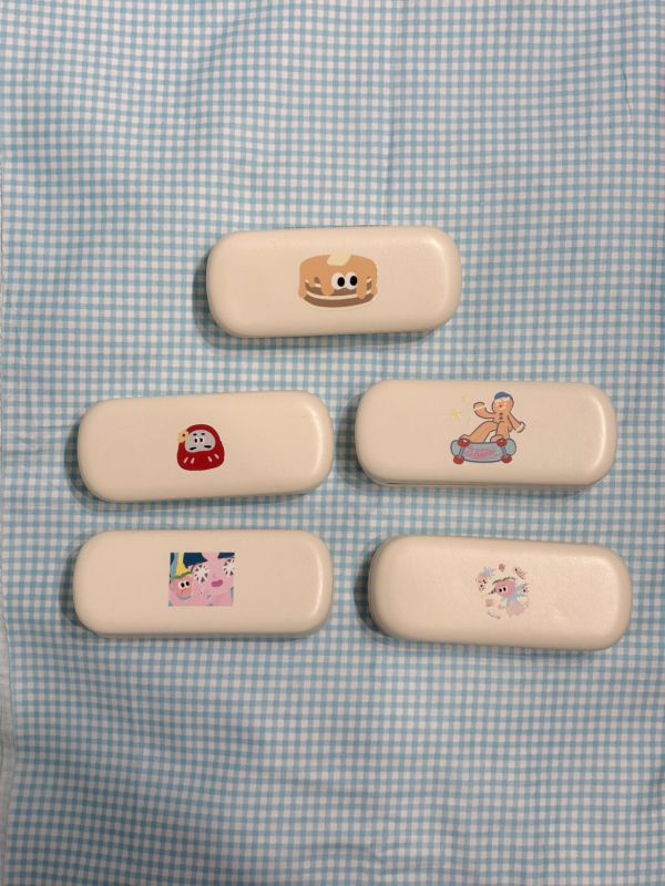 插畫眼鏡收納盒 