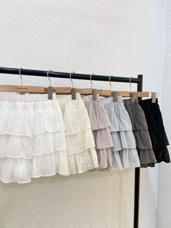 輕柔層次蛋糕短裙 