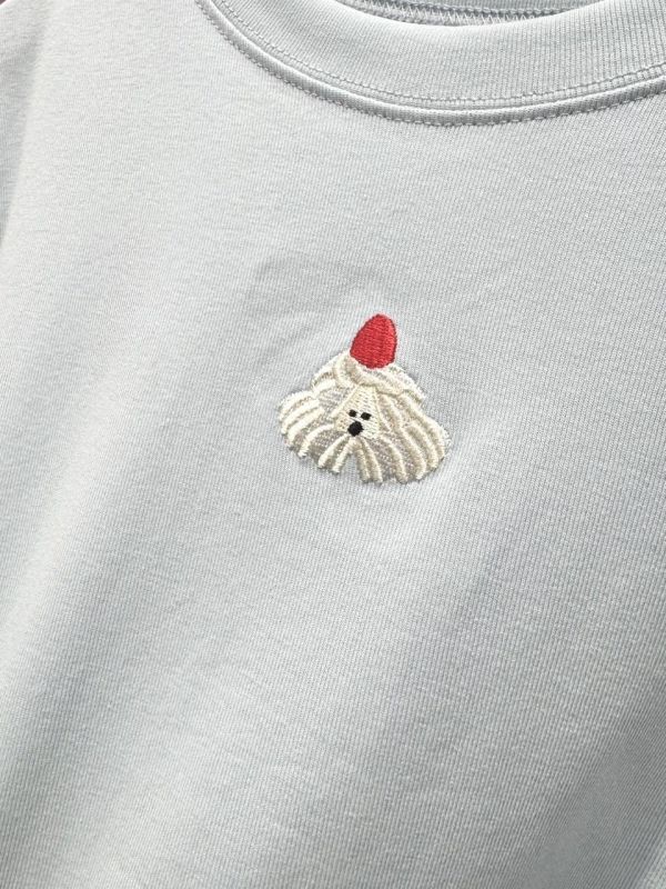 自訂款-蛋糕狗刺繡高領上衣 (MIT) 