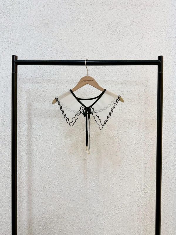 復古波浪綁帶領片 