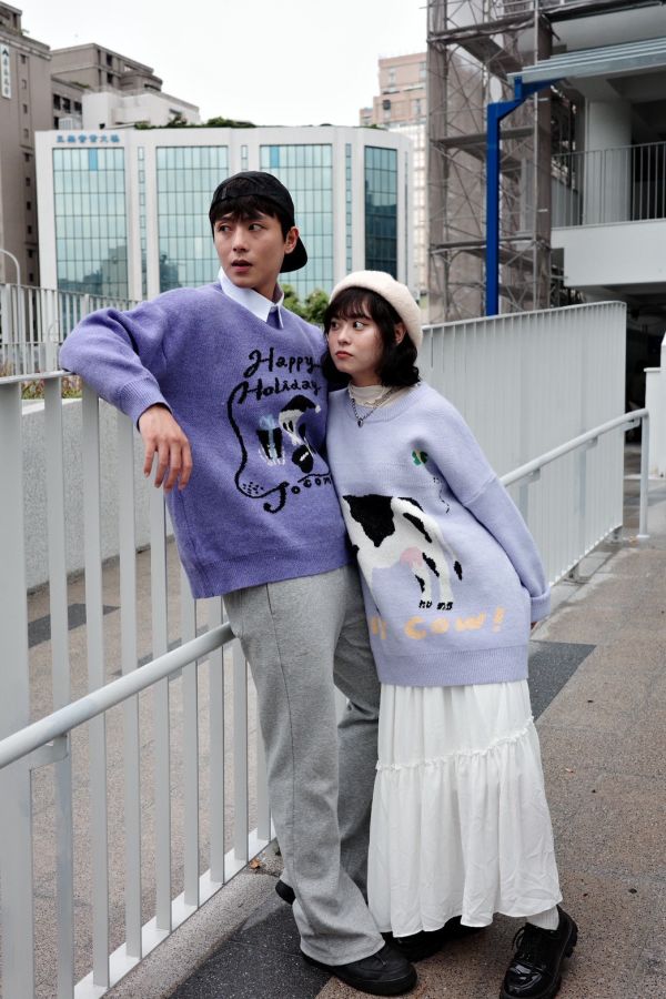 自訂款-可愛牛牛毛衣 