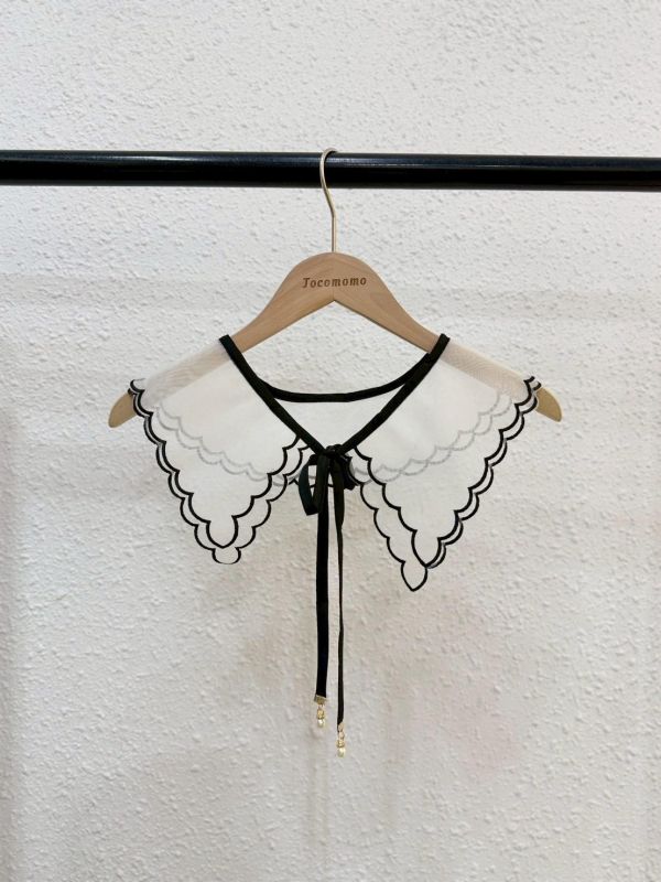 復古波浪綁帶領片 