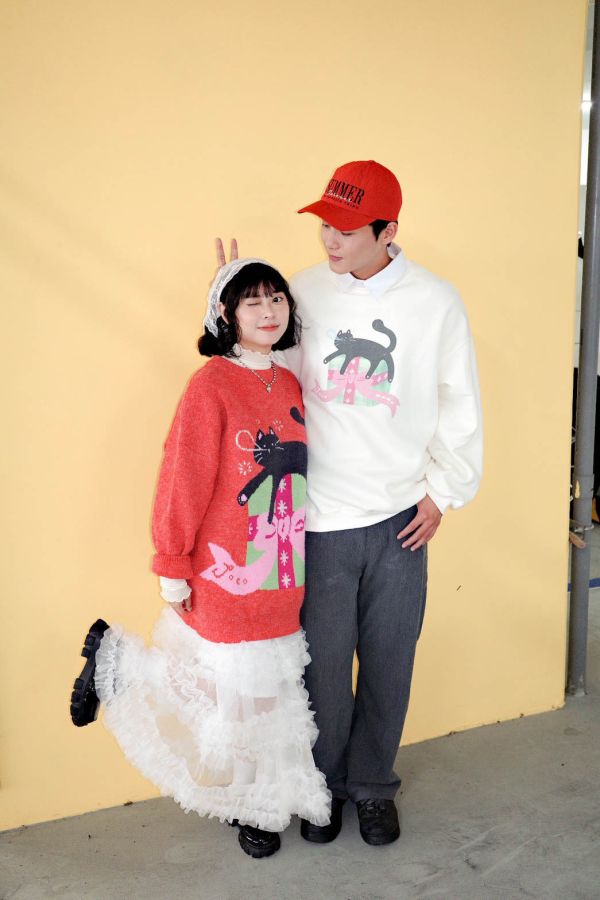 自訂款-黑貓打瞌睡毛衣 